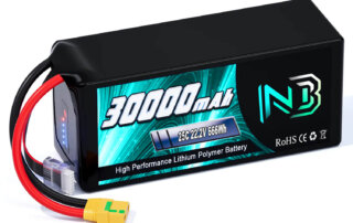 Newbattercell 6S 22.2V 30000mAh 25C For FPV Lipo Battery