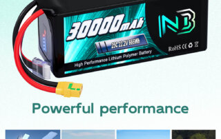 Newbattercell 6S 22.2V 30000mAh 25C For FPV Lipo Battery