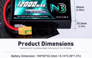 Batterie de drone à haute densité énergétique 6S 12000mAh Semi Solid State 22.2V Li po Battery For Drone