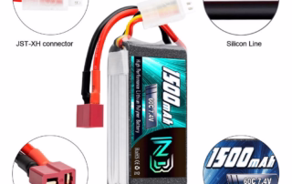 Batterie RC Lipo 6S 22.2V 100C 5200mAh avec connecteur EC5 pour avion géant RC Hélicoptère Quadcopter