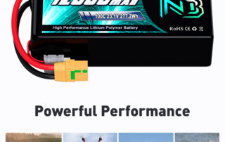 Newbattercell 6S 23.1V 12000mAh LiPo Battery 100C HV for FPV Drone