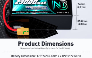 Newbattercell LiPo Battery 29.6 V 16000mAh 8S