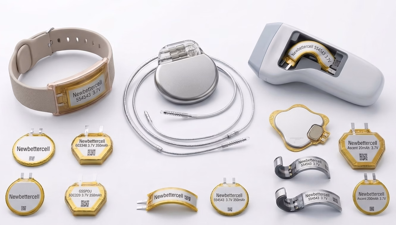 Piles de forme personnalisée dans les dispositifs médicaux